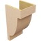 Ekena Millwork 11"W x 11"D x 22"H Wide Alpine Rough Cedar Woodgrain TimberThane Corbel, Primed Tan CORUR11X11X22ALPRCPR - alternate 2